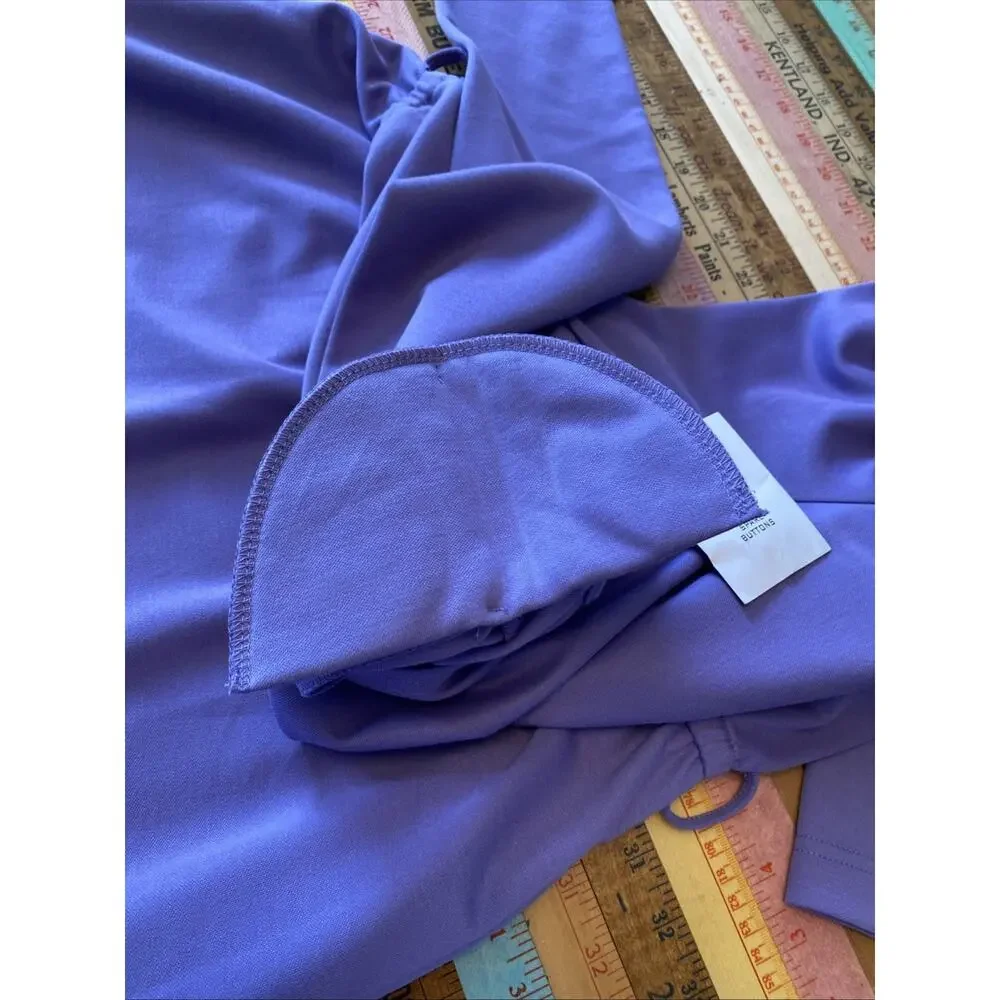 NEW The Tog Shop Petites Womens Dress 10P Knit Midi Lilac Purple Vintage 90s - Picture 11 of 12